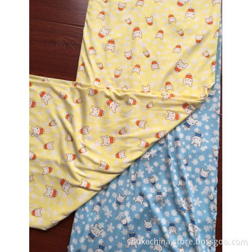 Peach Skin Spandex print Knitting Fabric